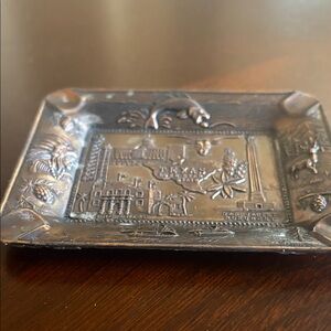 Vintage Copper Texas souvenir ash tray made in Japan